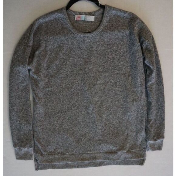 Free People Beach OB1083246 Womens Sz S Gray Heather L/S Cotton Pullover Sweater - Picture 7 of 8